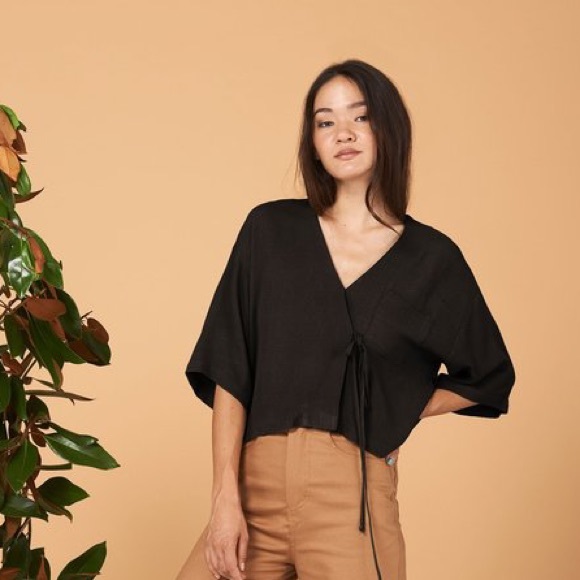 Whimsy & Row Tops - WHIMSY + ROW TAYLR TOP - BLACK